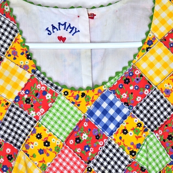 Colorful Patchwork Maxi Dress - Picture 3 of 7
